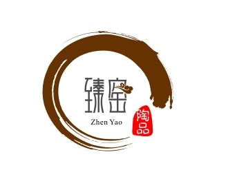 潘達品的臻窯陶瓷藝術(shù)產(chǎn)品logo設(shè)計