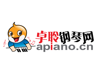 卓聆鋼琴網（apiano.cn）logo設計