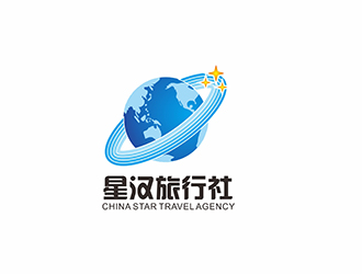 AR科技核心～雪狐設計的星漢旅行社logo設計