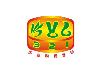 李泉輝的321 中餐快食連鎖logo設計