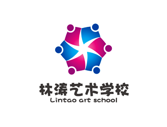 譚家強的林濤藝術學校logo設計