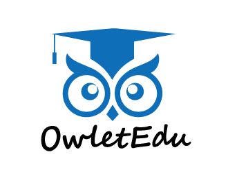 陸達活的OwletEdu 卡通貓頭鷹logo設計