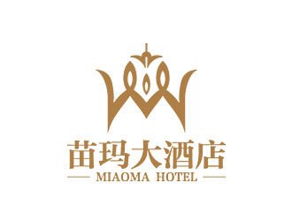 鐘炬的苗瑪大酒店logo設計