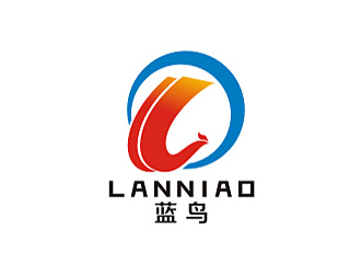 倪振亞的藍鳥logo設計