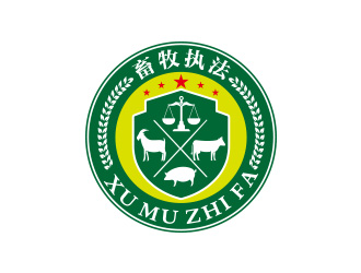 向正軍的執(zhí)法logo徽章logo設(shè)計(jì)