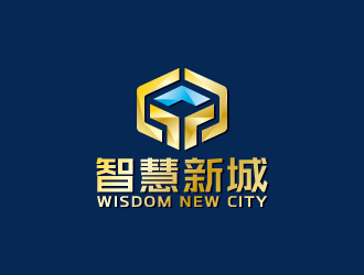 智慧新城  wisdom new citylogo設(shè)計