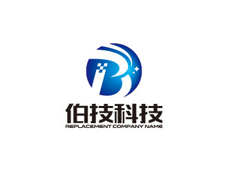 鐘炬的北京伯技科技有限責任公司logo設(shè)計