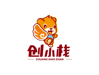 創小棧保健品動物卡通熊logo設計logo設計