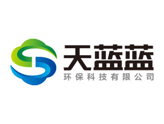 鐘炬的武漢天藍藍環保科技logo設計