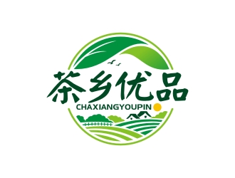 曾翼的茶鄉優品農產品logo設計