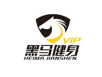 趙鵬的黑馬vip或者黑馬健身logo設計