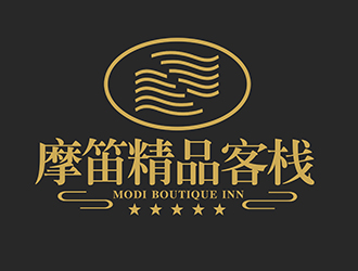 潘樂的摩笛精品客棧標志logo設計