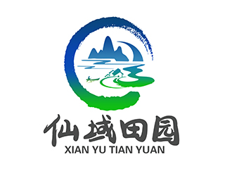 潘樂的仙域田園山水畫logologo設計