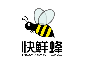 張俊的快鮮蜂logo設計