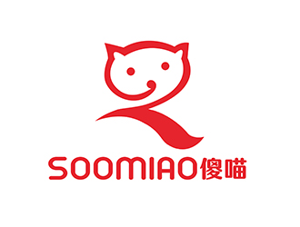 潘樂的SOOMIAO 傻喵兒童標志設計logo設計