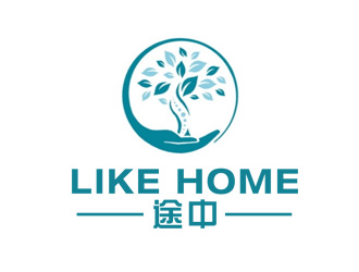 李正東的途中 like home民宿品牌logo設計logo設計