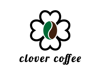 張俊的clover coffeelogo設(shè)計