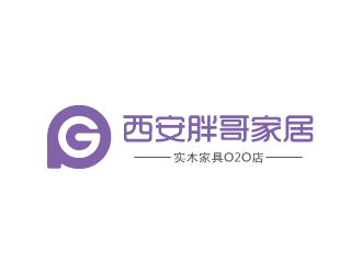 張俊的西安胖哥家居logo設計