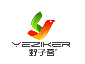 潘樂的野子客 拼音yeziker零售商標設計logo設計