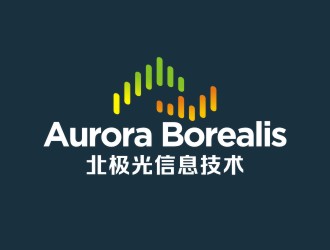 曾翼的內蒙古北極光信息技術咨詢服務有限公司logo設計