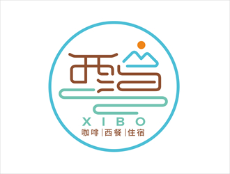 唐國強的西泊西餐咖啡店logo設(shè)計logo設(shè)計