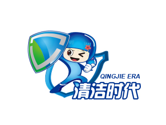 黃安悅的清潔時代logo設計