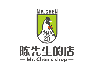 鄭錦尚的陳先生的店logo設(shè)計(jì)