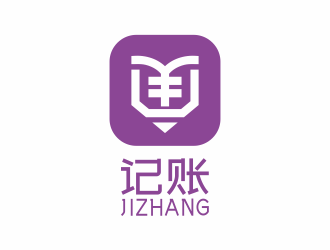 何嘉健的記賬logo設計