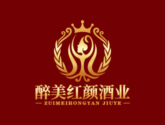 貴州醉美紅顏酒業有限公司logo設計