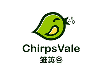 雛英谷/ChirpsVale英語教育logo設(shè)計logo設(shè)計