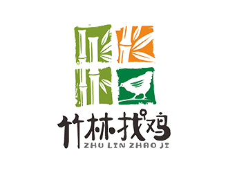 竹林找雞農業標志設計logo設計