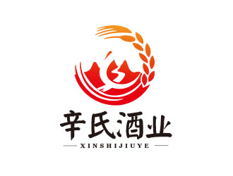 朱紅娟的辛氏酒業logo設計