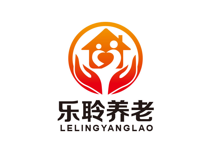 朱紅娟的樂聆養老logo設計