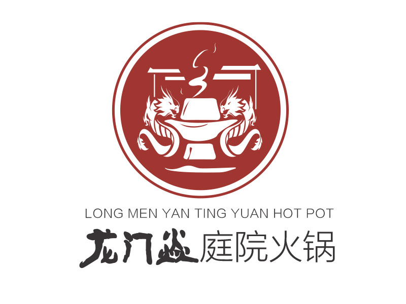 夢的龍門焱生態火鍋logo設計