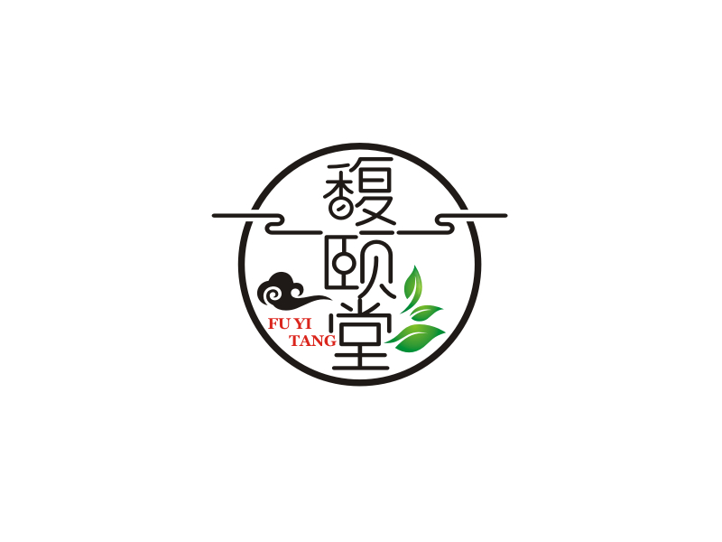 梁宗龍的馥頤堂茶葉logo設計