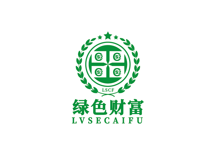 李寧的綠色財富 金融服務定制LOGO設計logo設計