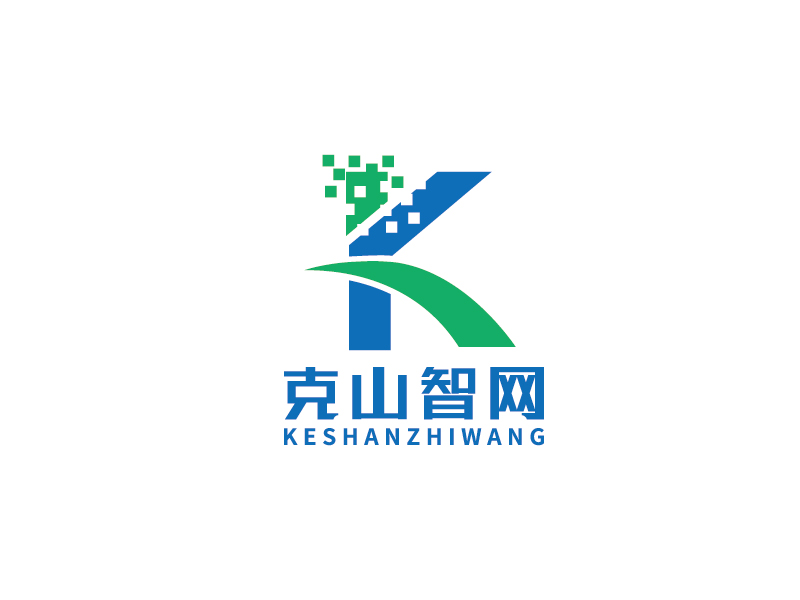 李寧的克山智網logo設計