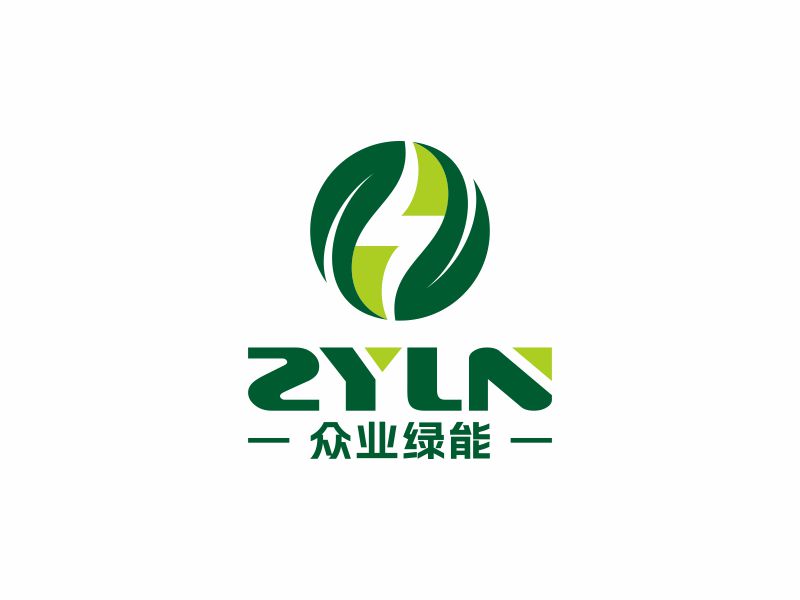 何嘉健的眾業綠能logo設計