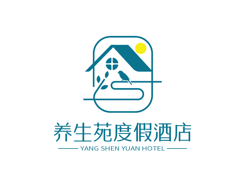 張俊的養生苑度假酒店logo設計