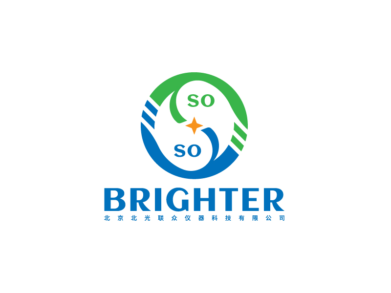 李寧的logo內(nèi)容：sobrighter      公司名稱：北京北光聯(lián)眾儀器科技有限公司logo設(shè)計(jì)