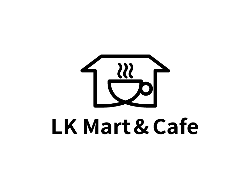 張俊的LK Mart & Cafe 咖啡廳定制LOGO設(shè)計logo設(shè)計