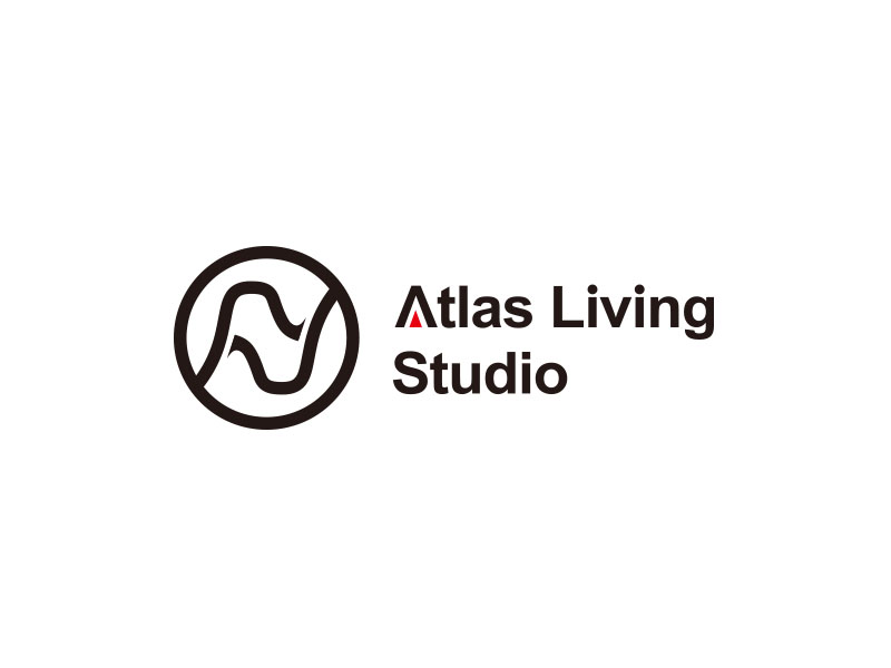 朱紅娟的Atlas Living Studiologo設計