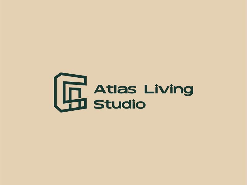 楊忠的Atlas Living Studiologo設計